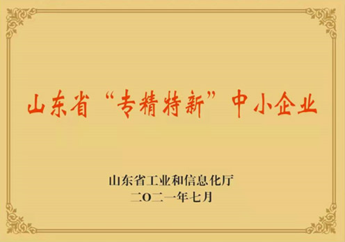 山東省“專精特新”中小企業